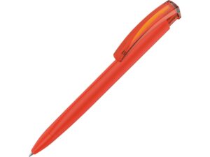 Ручка пластиковая шариковая трехгранная «Trinity K transparent Gum» soft-touch - оранжевый