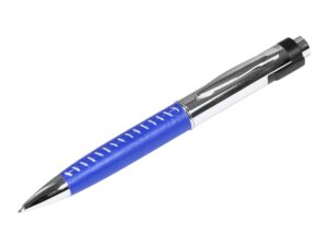 USB 2.0- флешка на 16 Гб в виде ручки с мини чипом - 64Gb, синий/серебристый