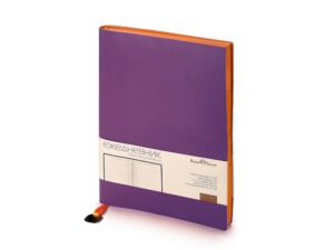 Ежедневник недатированный А5 «Mercury» - фиолетовый/оранжевый