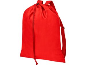 Рюкзак «Lerу» с парусиновыми лямками - красный