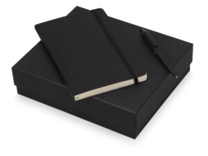 Подарочный набор Moleskine Indiana с блокнотом А5 Soft и ручкой - черный