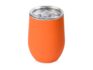 Вакуумная термокружка «Sense Gum», непротекаемая крышка, soft-touch - оранжевый
