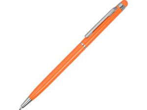 Ручка-стилус металлическая шариковая «Jucy» - оранжевый