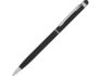 Ручка-стилус металлическая шариковая «Jucy Soft» soft-touch - черный
