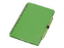 Блокнот А5 «Toledo M» с обложкой из пшеницы и пластика и шариковой ручкой - A5, зеленый