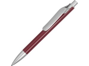 Ручка металлическая шариковая «Large» - бордовый/серебристый