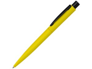 Ручка шариковая металлическая «Lumos M» soft-touch - желтый/черный