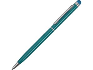 Ручка-стилус металлическая шариковая «Jucy» - бирюзовый