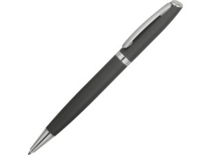 Ручка металлическая soft-touch шариковая «Flow» - серый/серебристый