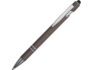 Ручка-стилус металлическая шариковая «Sway» soft-touch - серый/серебристый