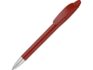 Ручка пластиковая шариковая «Айседора» - красный матовый/серебристый