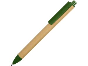 Ручка картонная шариковая «Эко 2.0» - бежевый/зеленый