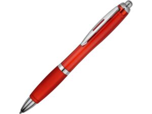 Ручка пластиковая шариковая «Nash» - синие чернила, красный/серебристый