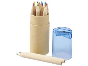 Набор из 12 цветных карандашей «Cartoon» - натуральный/голубой