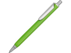 Ручка металлическая шариковая трехгранная «Riddle» - зеленое яблоко/серебристый