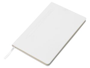 Блокнот А5 «Magnet» soft-touch с магнитным держателем для ручки - A5, белый