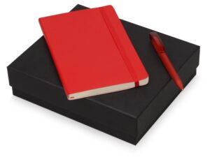 Подарочный набор Moleskine Amelie с блокнотом А5 Soft и ручкой - красный