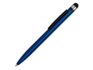 Ручка-стилус пластиковая шариковая «Poke» - синий/черный