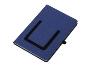 Блокнот А5 «Pocket» с карманом для телефона - синий