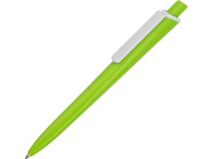 Ручка пластиковая трехгранная шариковая «Lateen» - зеленое яблоко/белый