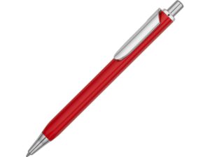 Ручка металлическая шариковая трехгранная «Riddle» - красный/серебристый