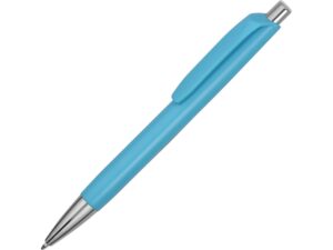 Ручка пластиковая шариковая «Gage» - голубой матовый/серебристый