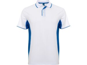 Рубашка поло «Montmelo» мужская - S, белый/королевский синий