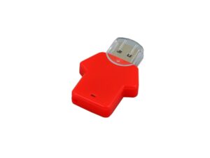 USB 2.0- флешка на 16 Гб в виде футболки - 64Gb, красный