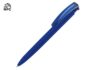 Ручка пластиковая шариковая трехгранная «Trinity K transparent Gum» soft-touch с чипом передачи информации NFC - темно-синий