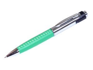 USB 2.0- флешка на 16 Гб в виде ручки с мини чипом - 64Gb, зеленый/серебристый