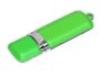 USB 2.0- флешка на 16 Гб классической прямоугольной формы - 64Gb, зеленый/серебристый