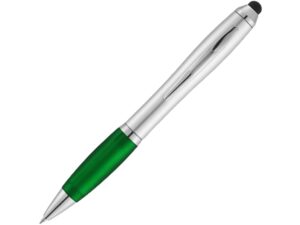 Ручка-стилус шариковая «Nash» - серебристый/зеленый
