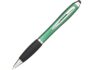 Ручка-стилус шариковая «Nash» - синие чернила, зеленый/черный/серебристый