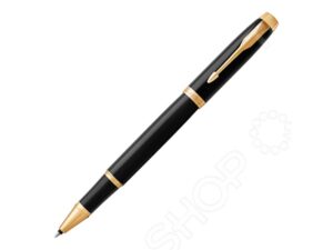 Ручка роллер Parker «IM Core Black GT» - черный глянцевый/золотистый