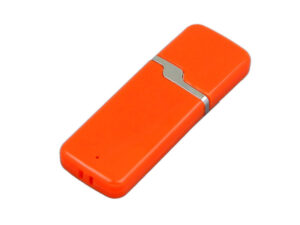 USB 2.0- флешка на 16 Гб с оригинальным колпачком - 4Gb, оранжевый