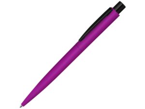 Ручка шариковая металлическая «Lumos M» soft-touch - розовый/черный