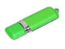 USB 2.0- флешка на 16 Гб классической прямоугольной формы - 4Gb, зеленый/серебристый