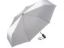 Зонт складной «ColorReflex» со светоотражающими клиньями, полуавтомат - серый