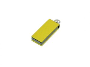 USB 2.0- флешка мини на 16 Гб с мини чипом в цветном корпусе - 16Gb, желтый