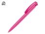 Ручка пластиковая шариковая трехгранная «Trinity K transparent Gum» soft-touch с чипом передачи информации NFC - розовый