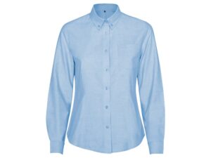 Рубашка с длинным рукавом «Oxford», женская - S, небесно-голубой