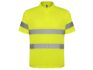 Рубашка поло со светоотражающими полосами «Polaris», мужская - S, неоновый желтый