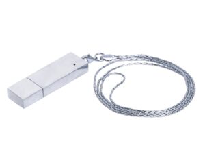 USB 2.0- флешка на 16 Гб в виде металлического слитка - 16Gb, серебристый