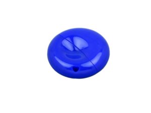 USB 2.0- флешка промо на 16 Гб круглой формы - 64Gb, синий