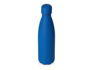 Вакуумная термобутылка  «Vacuum bottle C1», soft touch, 500 мл - синий классический