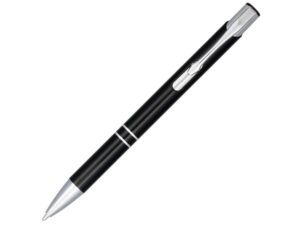 Ручка металлическая шариковая «Moneta» с анодированным покрытием - черный, черный