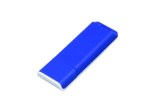 USB 2.0- флешка на 16 Гб с оригинальным двухцветным корпусом - 64Gb, синий/белый