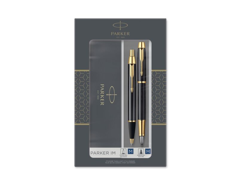 Набор Parker «IM Core Black GT»: ручка шариковая, ручка перьевая