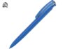 Ручка пластиковая шариковая трехгранная «Trinity K transparent Gum» soft-touch с чипом передачи информации NFC - синий