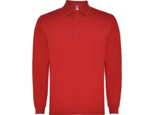 Рубашка поло «Carpe» мужская с длинным рукавом - S, красный